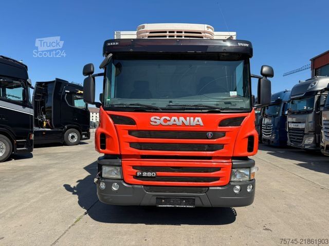 Camion frigorifique SCANIA P 280 Kühlkoffer mit BÄR Ladebordwand / Kiesling