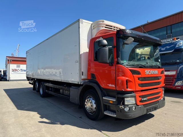 Camion frigorifique SCANIA P 280 Kühlkoffer mit BÄR Ladebordwand / Kiesling