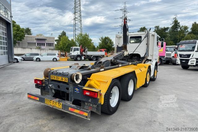 Vozidlo s hákom na kontajnery SCANIA G480 8x4 Abroll Sobag