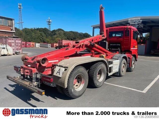 Kanca kasalı yük kamyonu (roll-off) MAN TGS 35.500 8x4 BB, Pritarder, Meiller RK 30.65