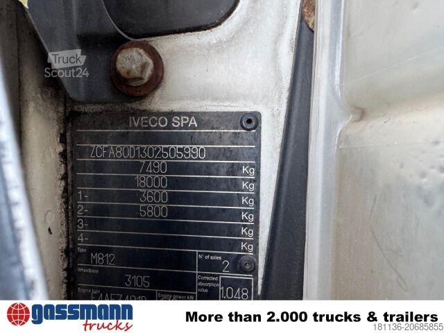 Tippbil skåpbil Iveco EuroCargo ML 80E18 K 4x2