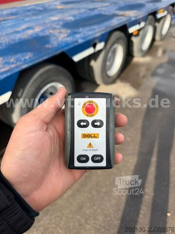 Nízkoložný návěs DOLL 4.Achs Tieflader verlängerbar/Funk/