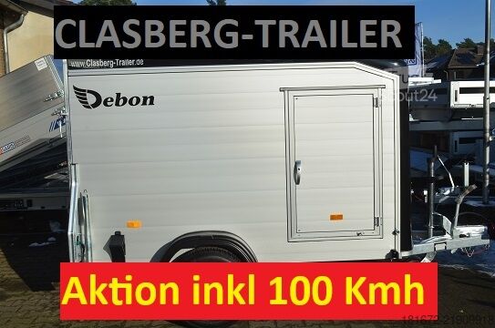 Remorcă carosată Debon NEU 1300Kg 251x125x156 C255 Koffer Alu
