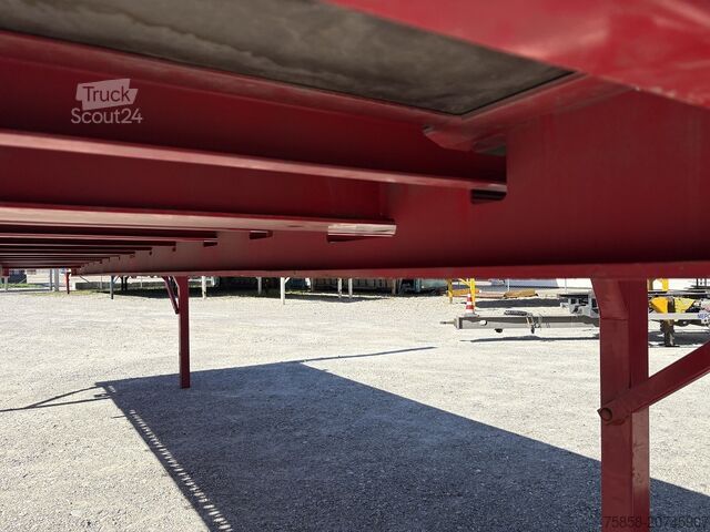 Wechselbrücke med ladfladeSkiftelad med ladfladeWechselbrücke med platform Krone 7,45m BDF Baustoff Multilockrahmen