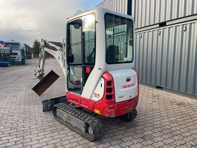 Miniekskavators TAKEUCHI TB 216 Powertilt Lehnhoff HS01 3+4 Steuerkreis