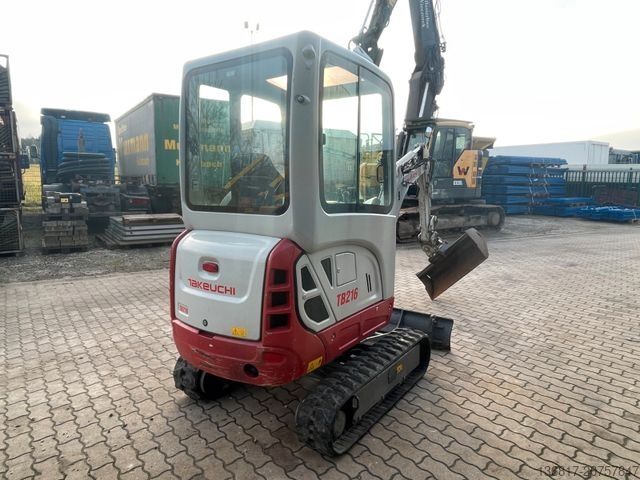 Miniekskavators TAKEUCHI TB 216 Powertilt Lehnhoff HS01 3+4 Steuerkreis