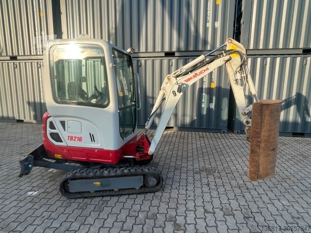 Miniekskavators TAKEUCHI TB 216 Powertilt Lehnhoff HS01 3+4 Steuerkreis