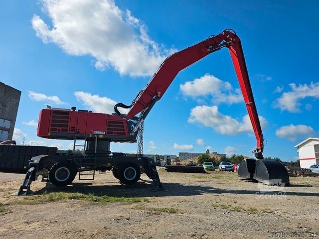 Riteņu ekskavators FUCHS mobiler Ladekran 380/390MHL mit augeräten