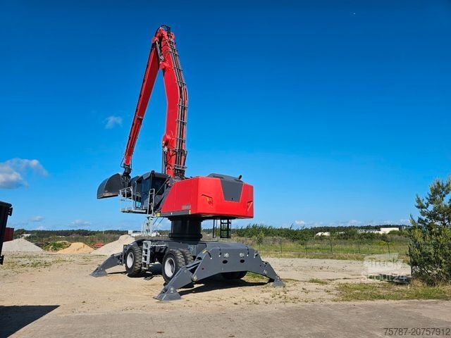 Riteņu ekskavators FUCHS mobiler Ladekran 380/390MHL mit augeräten