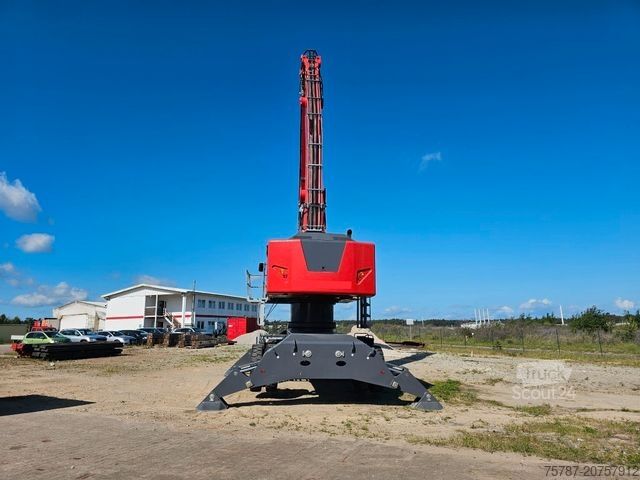 Riteņu ekskavators FUCHS mobiler Ladekran 380/390MHL mit augeräten