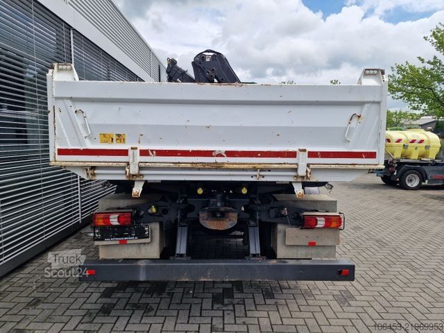 Three-sided tipper truck MERCEDES-BENZ Arocs 1843 Kipper/Kran/Funk/77000KM