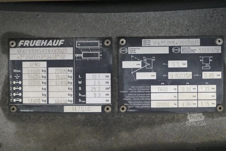 Drsne ponjave Fruehauf SANS | Tautliner | City Trailer | 2016 | Dholla...