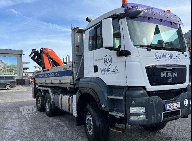 Lastbil med tippflak MAN TGS 26.400 6x4-4 BL