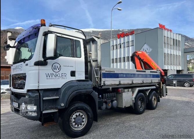 Lastbil med tippflak MAN TGS 26.400 6x4-4 BL