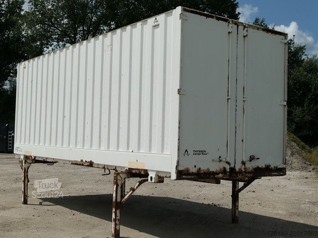 Maināms virsbūves kravas automobilis  Wechselkoffer, BDF, Schlüssellochblech, Türen