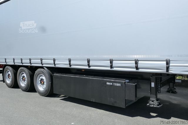 Öppen semitrailer med kapell KÖGEL SN 24-1, Palettenkasten, EN 12642 XL Zertifikat
