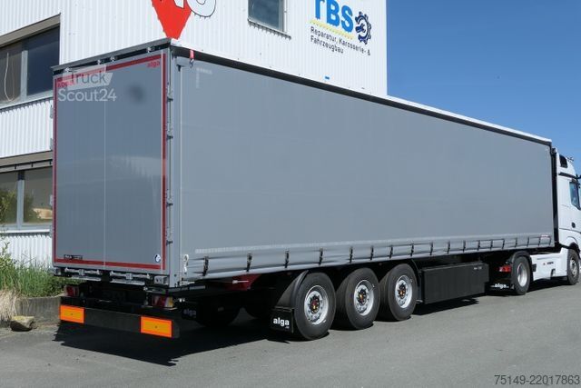 Öppen semitrailer med kapell KÖGEL SN 24-1, Palettenkasten, EN 12642 XL Zertifikat