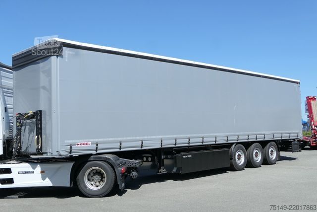 Öppen semitrailer med kapell KÖGEL SN 24-1, Palettenkasten, EN 12642 XL Zertifikat