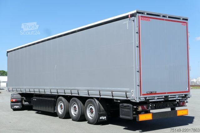 Öppen semitrailer med kapell KÖGEL SN 24-1, Palettenkasten, EN 12642 XL Zertifikat