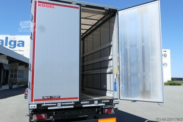 Öppen semitrailer med kapell KÖGEL SN 24-1, Palettenkasten, EN 12642 XL Zertifikat