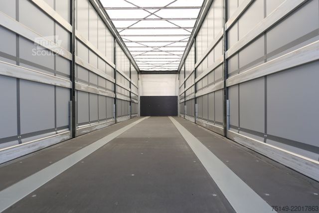 Öppen semitrailer med kapell KÖGEL SN 24-1, Palettenkasten, EN 12642 XL Zertifikat