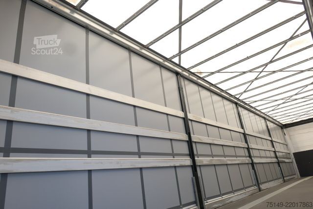 Öppen semitrailer med kapell KÖGEL SN 24-1, Palettenkasten, EN 12642 XL Zertifikat