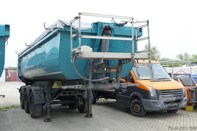 Kipper Auflieger SCHMITZ CARGOBULL SKI 24 SL 7.2, Stahl, 25m³, Luft-Lift, Rollplane