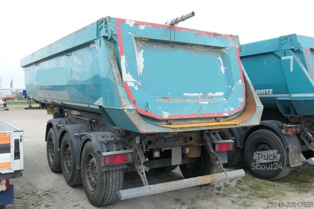 Kipper Auflieger SCHMITZ CARGOBULL SKI 24 SL 7.2, Stahl, 25m³, Luft-Lift, Rollplane