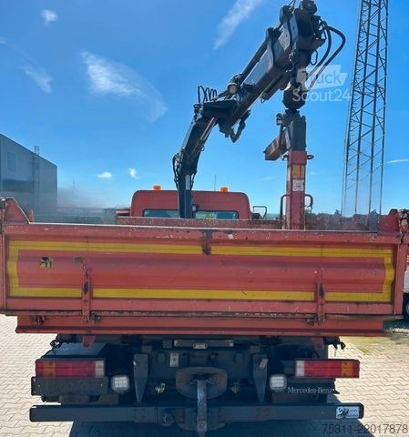 Trīspusējs kravas pašizgāzējs MERCEDES-BENZ Atego 1218 K HIAB 077 BS-2*Funkbedienung*2xAHK