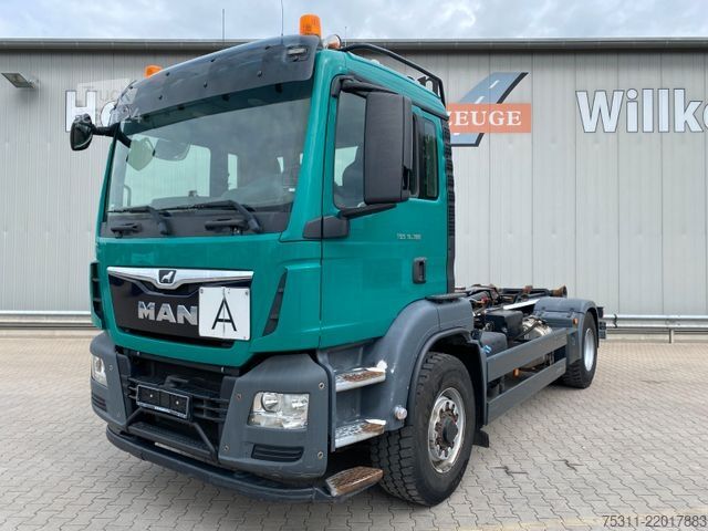 Camion benne à bras amovible MAN TGS 18.360 4x4H BL*HIAB Abrollkipper*Klima*Hydro