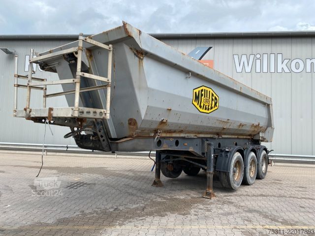 Semiremorcă basculantă MEILLER KISA TR3 26m³ Stahl*Luft/Lift*BPW*5,9Tonnen!
