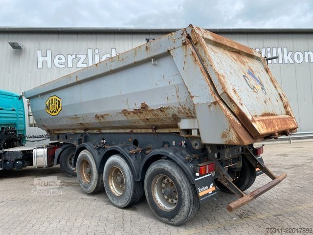 Semiremorcă basculantă MEILLER KISA TR3 26m³ Stahl*Luft/Lift*BPW*5,9Tonnen!