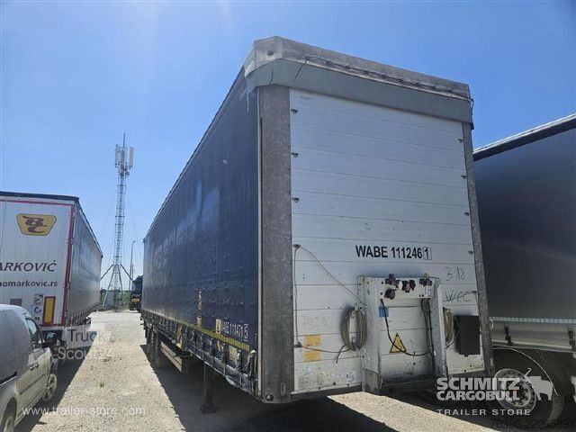 Åben sættevogn med presenning Schmitz Cargobull Semitrailer Curtainsider Mega