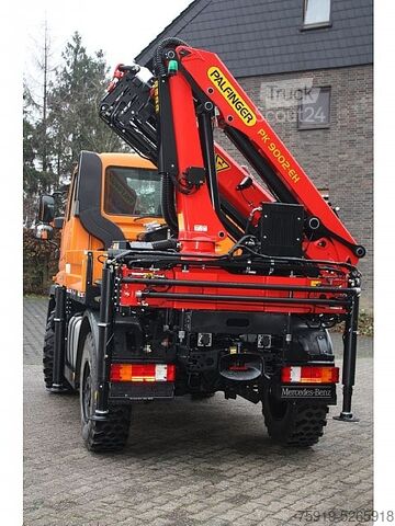 Egyéb Mercedes-Benz UNIMOG 300 Wandler mit Kran PK 9002 u. Seilwinde