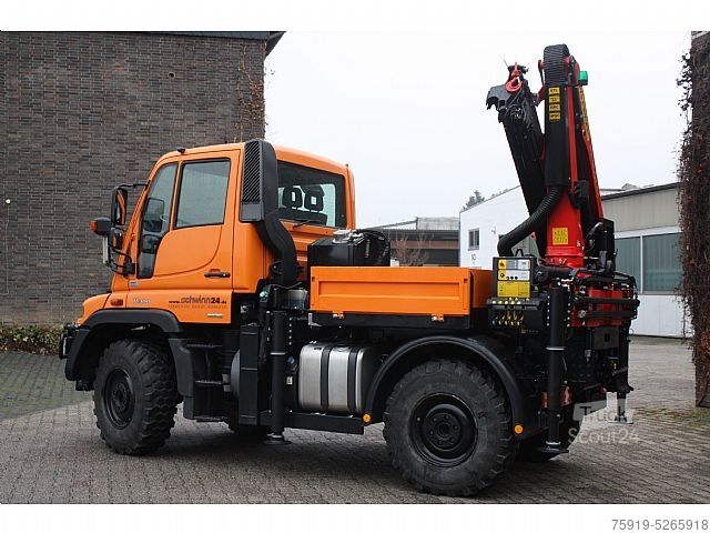 Egyéb Mercedes-Benz UNIMOG 300 Wandler mit Kran PK 9002 u. Seilwinde