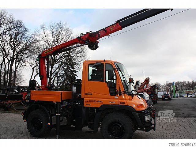 Egyéb Mercedes-Benz UNIMOG 300 Wandler mit Kran PK 9002 u. Seilwinde