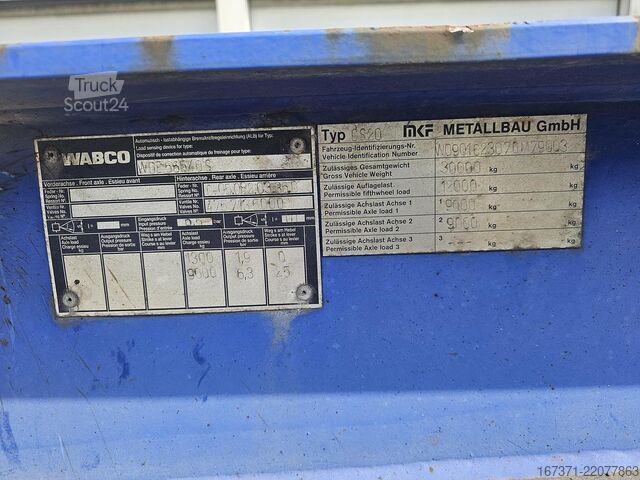 Transport av containere MKF METALLBAU CS 20 -20 FOOT- CONTAINER CHASSIS -HEAVY DUTY- ...