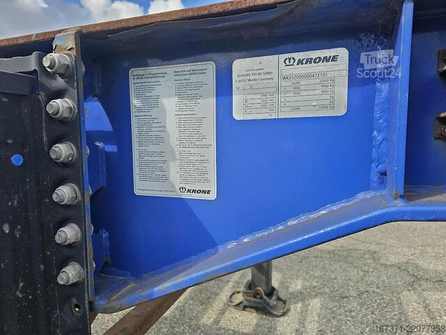Containervervoer KRONE F.ATL 20-BPW DRUM-STEEL SPRINGS.