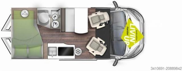 Obytný vůz FORSTER Livin Up Pro FV541 HBL Combi4Gas Travel Line PDC
