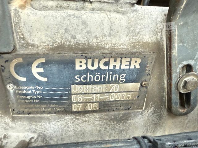 Balayeuse de voirie MERCEDES-BENZ Axor 1828 4X2 BB Bucher Optifant 70 7m³