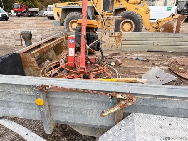 Reboque com plataforma rebaixada PONGRATZ WA 350 TD Tieflader Rampen 3540Kg Nutzlast