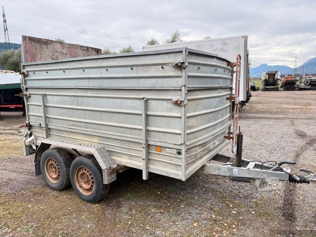 Reboque para automóvel PONGRATZ KGT 300/17 Pritsche Aufsatzwände Tieflader Rampe