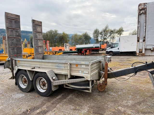 Reboque com plataforma rebaixada PONGRATZ WA 350 TD Tieflader Rampen 3680Kg Nutzlast