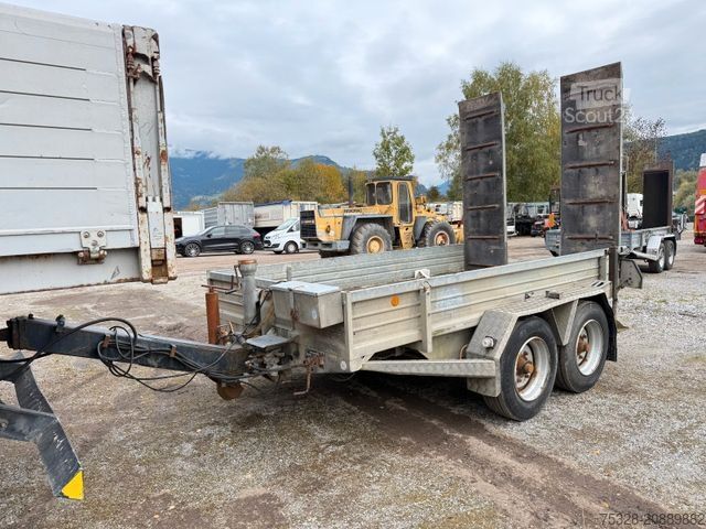 Reboque com plataforma rebaixada PONGRATZ WA 350 TD Tieflader Rampen 3680Kg Nutzlast