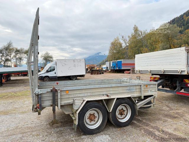 Reboque com plataforma rebaixada PONGRATZ WA 350 TD Tieflader Rampen 3680Kg Nutzlast