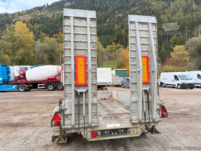 Reboque com plataforma rebaixada PONGRATZ WA 350 TD Tieflader Rampen 3680Kg Nutzlast