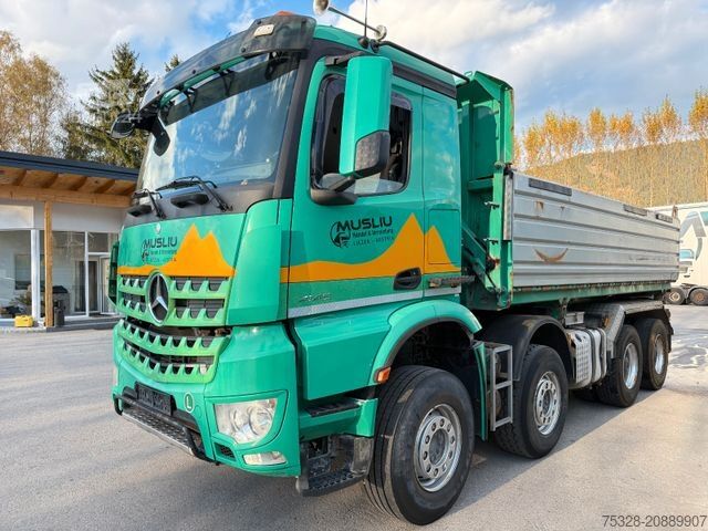 Basculantă MERCEDES-BENZ Arocs 4145 8X4 BB Retarder Meiller Bordmatik