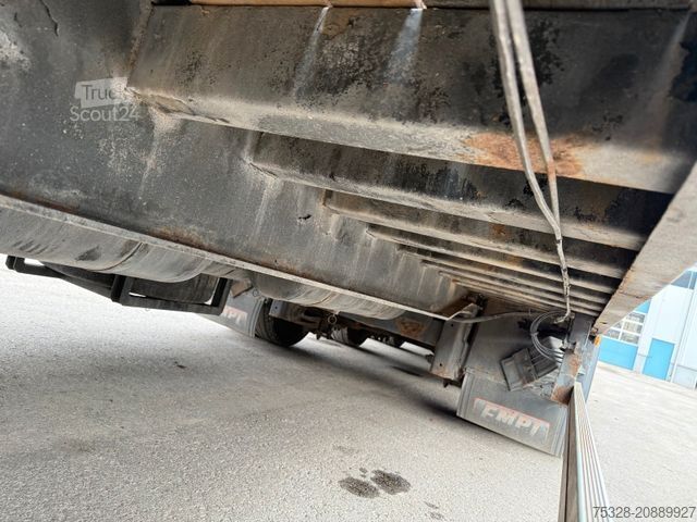 Tieflader-Sattelauflieger  EMPL STUA 48.6 hydr. Rampen Nato 2x Lenkachse