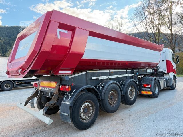 Standardowy ciągnik siodłowy SCANIA G450 4X2 BL  Auflieger Schwarzmüller 24m³ Hardox