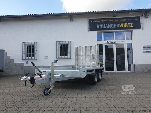 Remorcă pentru mașini de construcții Anssems HULCO Terrax 3500 2 Laderampe Aluboden 2770kg Nutzlast von ANHÄNGERWIRTZ direkt online